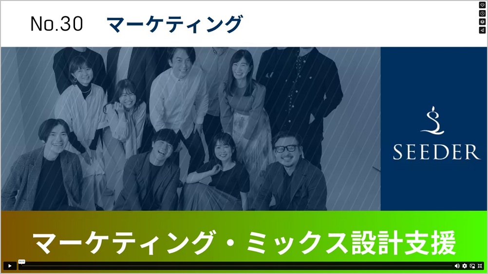 SEEDERのマーケティングミックス設計支援のご紹介！【1分動画】